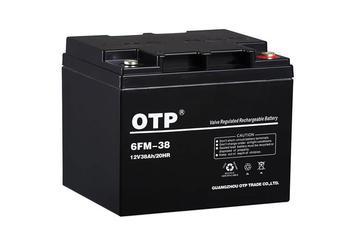 产品名称：OTP蓄电池6FM-38
产品型号：6FM-38
产品规格：38AH